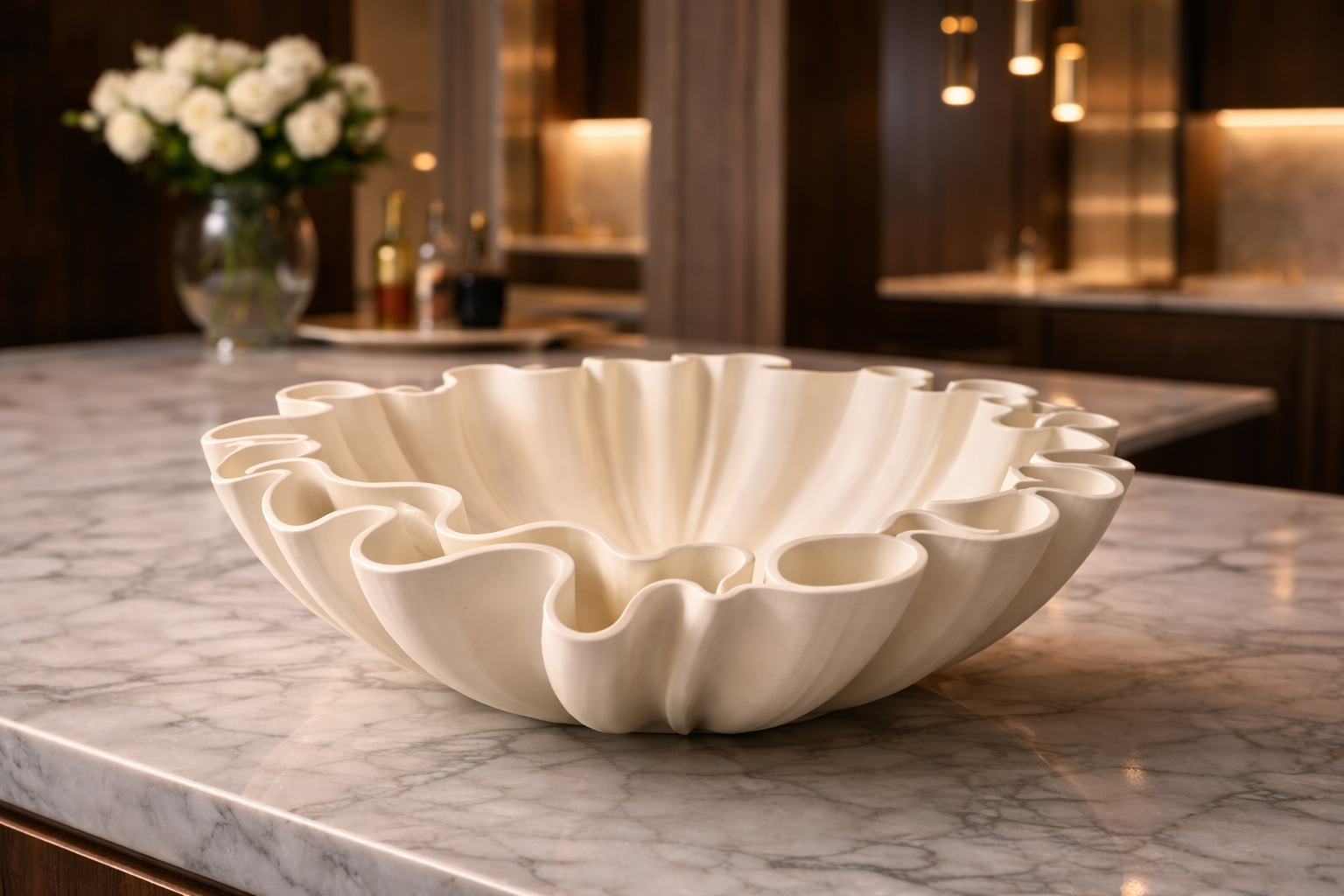 Elegant dekorativ designskål - Bilde 2